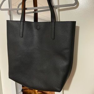 Black Tote with Brown interior
